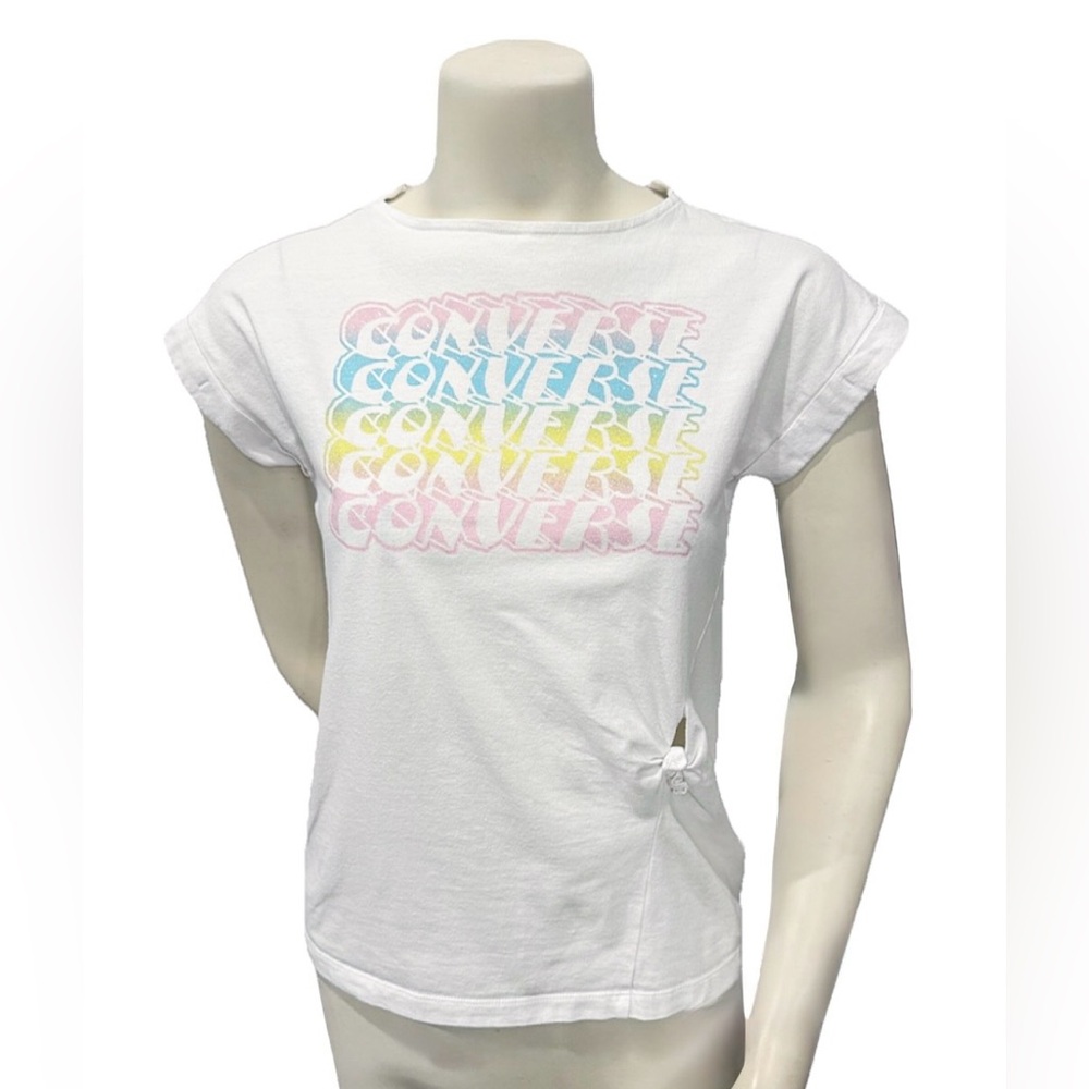 Converse Rainbow Logo T-Shirt Girls Size Large (12–13)